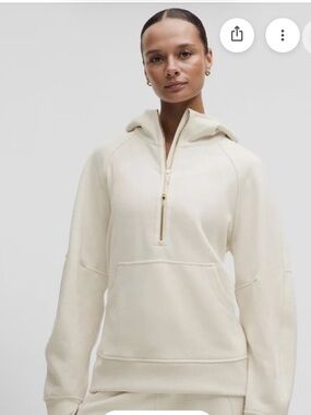 NWT Scuba Oversized Half zip Long Hoodie in M/L